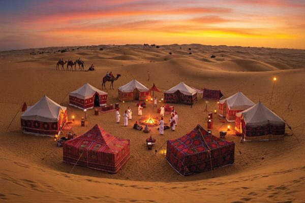 Doha: Overnight Desert Camping With BBQ Dinner & Breakfast