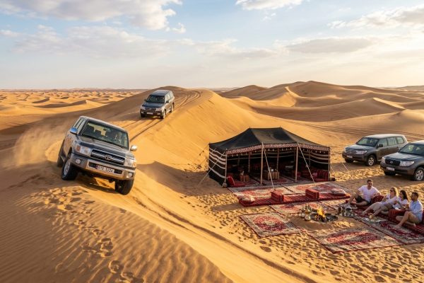 Qatar Desert Safari from Doha: 4×4 Adventure & Majlis Setup